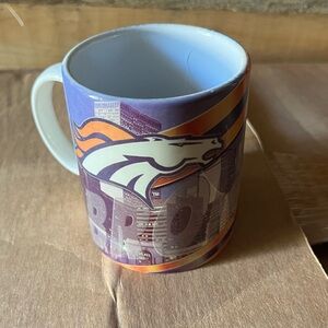 Purple and Orange Broncos Mug NFL DENVER BRONCOS